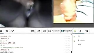 A husband and wife satisfy their needs on webcam