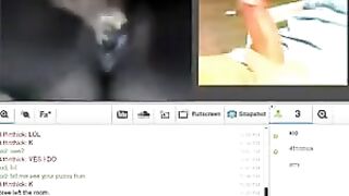 A husband and wife satisfy their needs on webcam