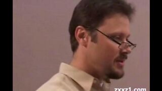 The teacher pushed cancer into a girl and finished in her mouth