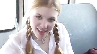 Girls fucked under their skirts right in the school