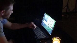 A wife gets horny after watching a porn and fucks with her husband