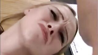 Girl was penetrated by a hand with a cock at the same time