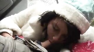 Drunk Santa fucked the Snow Maiden and her friend