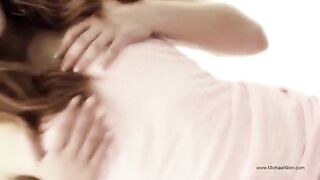 A young and beautiful woman plays with her nice ass and gets off