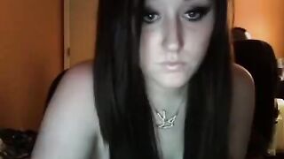 A daughter with big tits is fucking with her dad on the cam