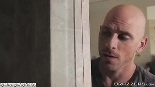Babe was fucked by Johnny Sins in the bedroom