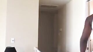 A blonde girl gets her ass stretched by a black member on the couch
