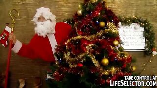 Christmas with 5 Santas and a Russian slut to serve them all
