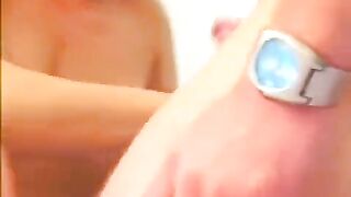 Big tits blonde Russian makes a stunning blowjob in this hot video