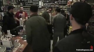 Rough sex in the store with a young sexy girl