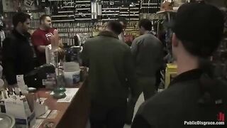 Rough sex in the store with a young sexy girl