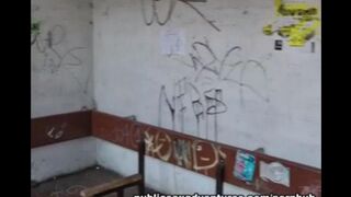 Babe was picked up at the bus stop and fucked hard by a stranger