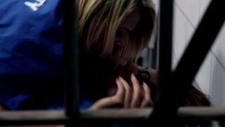 Two lesbian prisoners fuck without using their hands