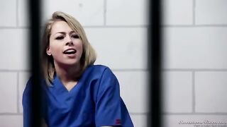 Two lesbian prisoners fuck without using their hands