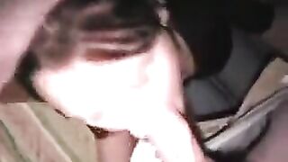 Hot Russian schoolgirl María Korzhik makes a deepthroat blowjob in POV style