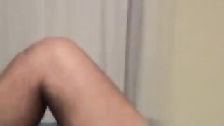 Guy masturbates his cock while watching gay porn with intense pleasure
