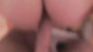 A mature beauty with big natural tits gets fried by a guy on the couch