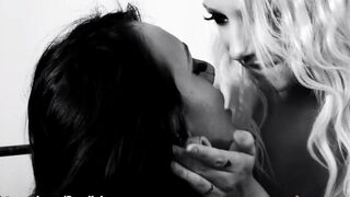 Lesbians fuck each other with dildo, enjoying every moment