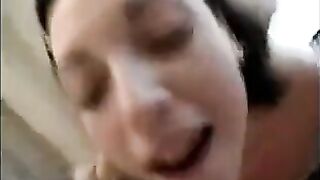 A friend tastes sperm from the vagina and anus, in a steamy homemade scene