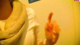 A girl makes a blowjob for stranger in the toilet, showcasing her wild side