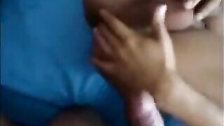 After such passionate sex, she is ready to receive sperm