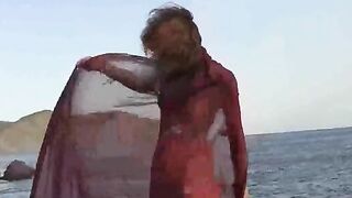 A sexy girl has small wet boobs, but she doesn’t mind