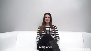 Hot girl came to the casting in Czech and had sex with the agent