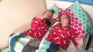 Two sisters decided to have a little fun with a guy’s member