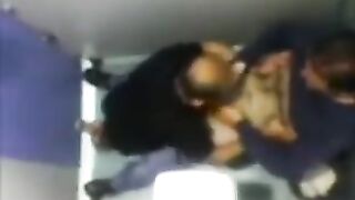 The camera left in the toilet shows how two guys are sucking cocks