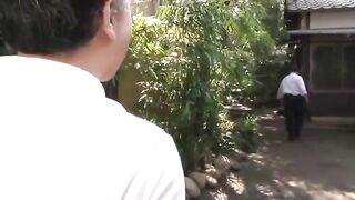 A beautiful Asian girl is having fun after class with a hot guy