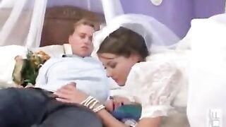 A group sex session with the participation of a newlywed bride in stunning 4K