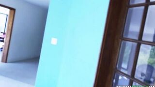 The mulatto pulled a white cock in the mouth of Alexia Gold