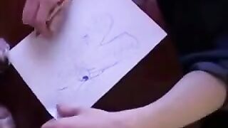 Instead of lessons, the Russian guy screwed his mom in stockings