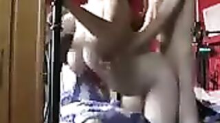 A busty wife loves to have anal sex at home, showcasing her passion for homemade intimacy
