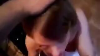I did not expect that after a blowjob, he would finish on her so intensely