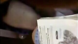 A man climbed his hand under her skirt and began to squeeze the pussy
