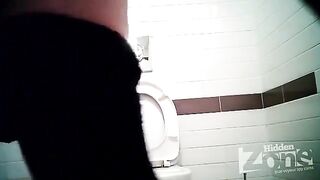 Camera in the toilet of the store, hidden from prying eyes