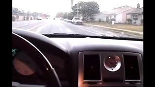 Nikki made a blowjob right in the car, it was a crazy day
