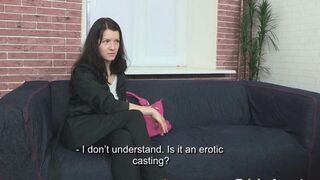 The girl was fucked at the casting for 700 euros by an agent