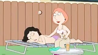 Lesbian sex with Griffins Bonnie and Lois, enjoy other Family Guy porn