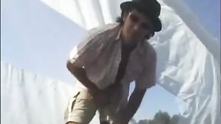 A short journey ends with sex in nature - Outdoor Fun Video