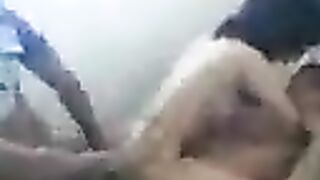 Two guys fucked young Asian in a steamy threesome, raw and real