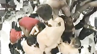 Bunch of guys fucked this chick in the crowd hard and deep