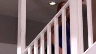 Morgan Lee, using a strapon, fucked her girlfriend on the couch in a steamy scene