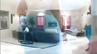 Black BBW gets her pussy railed hard on the couch