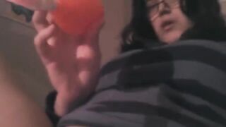 Stimulation of the clitoris by a high-powered vibrator in HD quality