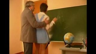 The student was seduced and fucked by his old teacher