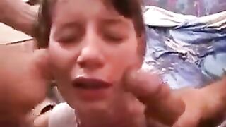 The girl was licking her pussy for a long time with pleasure
