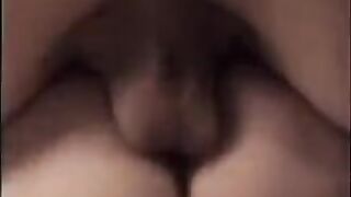 A beautiful young woman gets her pussy full of cum