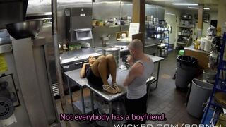 A girl worked hard and wanted to relax, so she had sex